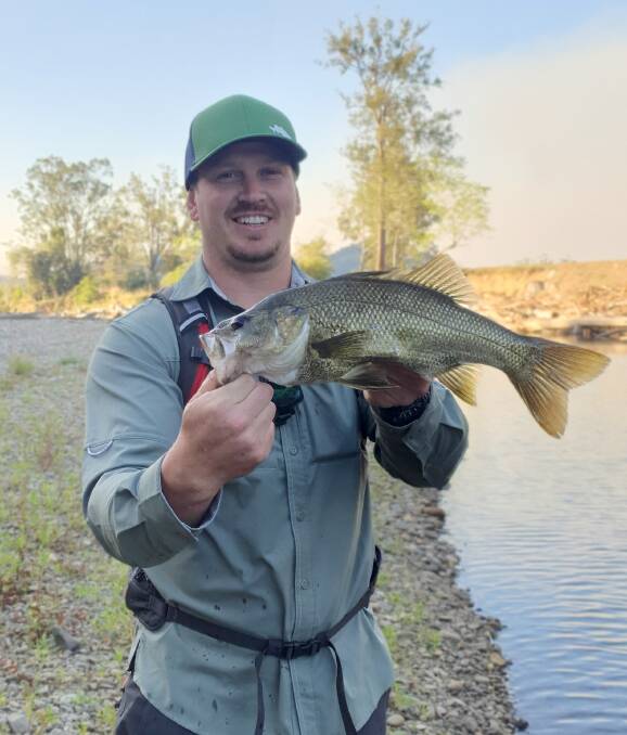 Well caught: There has been some great bass activity in the Hastings this year as Stuart MacIntosh discovered when he recently scored this nice one. Photo: supplied