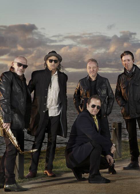 Raging on: The Black Sorrows - Joe Camelleri, Claude Carranza (guitar/vocals), Mark Gray (bass/vocals), John McAll (keyboards/vocals) and Angus Burchall (drums).