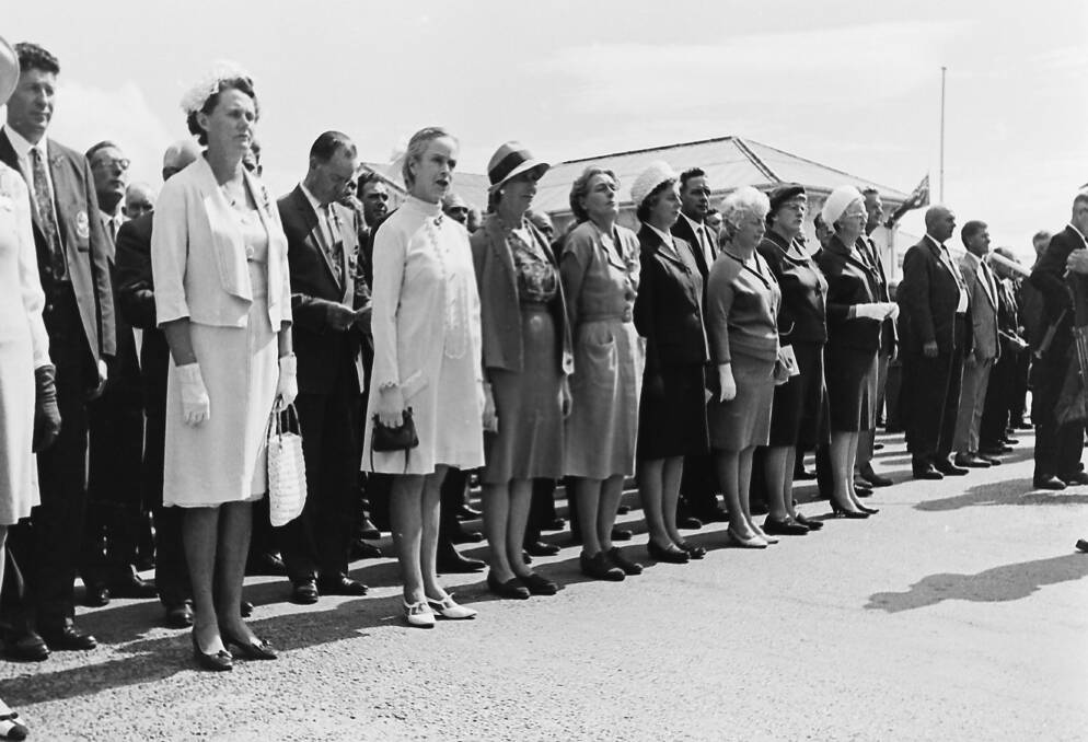 Proud heritage: Returned ex-servicemen and women at the Anzac Day Service, 1968