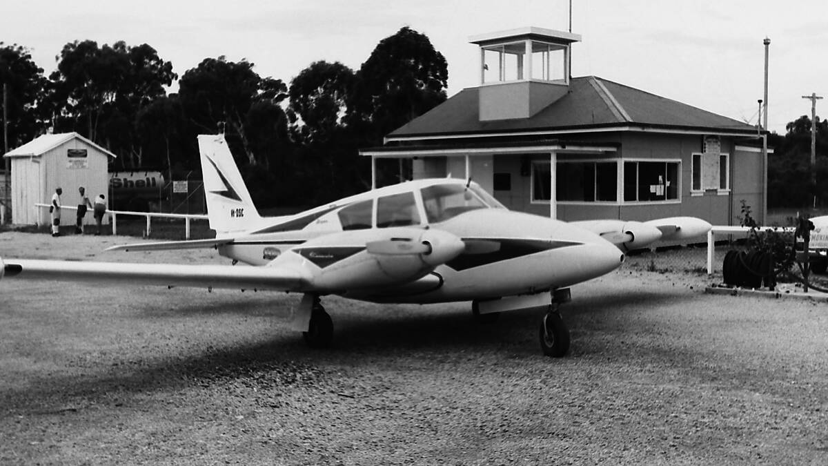 Flying high: Hastings District Flying Club took delivery of a new $13,000 aeroplane on Monday. This photo is circa 1968 at the Port Macquarie airport.