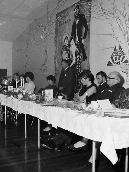 Newly Elected President Merv Green at the Apex Club Changeover Dinner, 1968