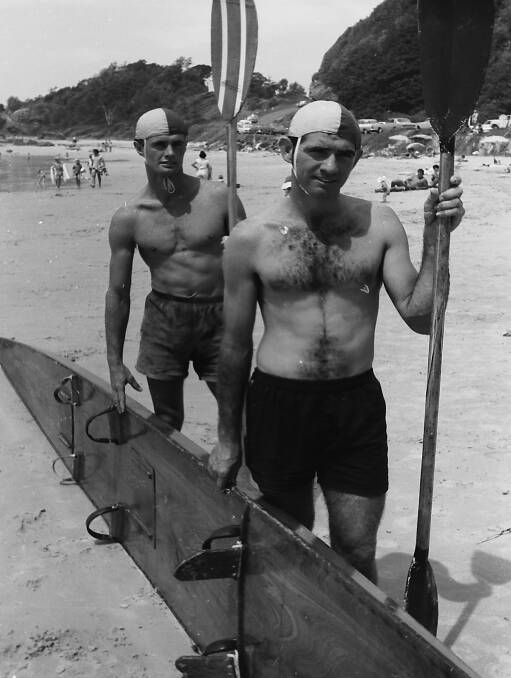Congratulations: Two of the seven member team - Australian title winners, Jim Pullen and Peter Hennessy, 1970.