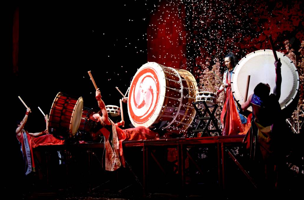 Dynamic: Yamato - the drummers of Japan will thrill the Glasshouse audience on September 14, with their exciting and physical drumming