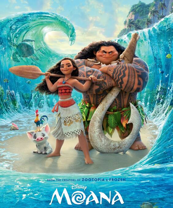 Fun for the family: Moana will screen at Bonny Hills Beach Reserve, Friday, September 22, at 6.15pm.