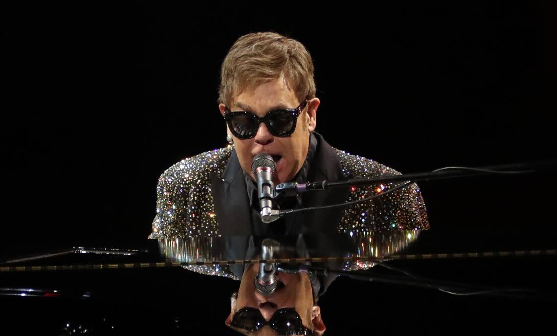 Elton John in Wollongong in 2017. Here's heading to Coffs Harbour in February next year. Photo: Adam McLean