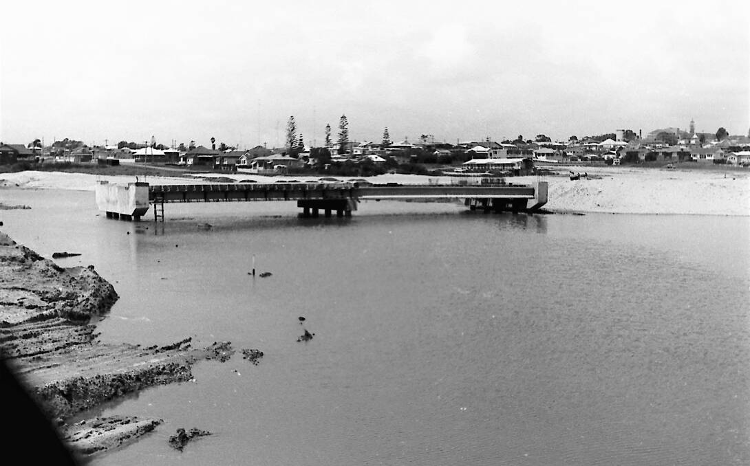 Works underway: Plaza Bridge, officially named the Sesqui-Centenary Bridge, under construction in 1967. In 1968, works on the planned Kooloonbung shopping centre were hoped to be completed in time for the sesqui-centenary celebrations in the October.