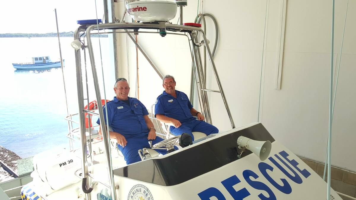 ON THE JOB: Skippers Ray Angel and Dave Bigeni are very excited they have both been made skipper. Photo: Laura Telford.
