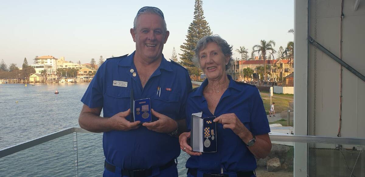 GOOD EVENT: Ray Angel and Christine Dixon recently were awarded service medals and will be taking part in the fundraiser.