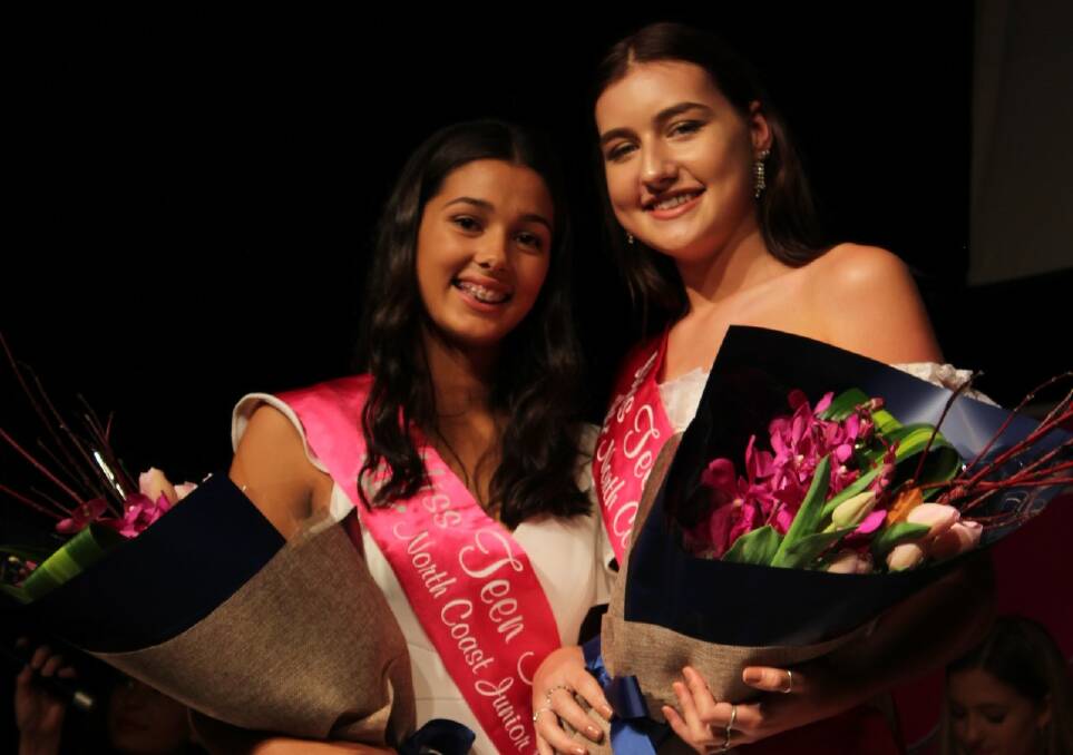 WINNERS OF PORT MACQUARIE HEAT: Junior Miss Teen Australia regional winner Montana Callaghan of Harrington and senior winner Drew Miante of Port Macquarie.