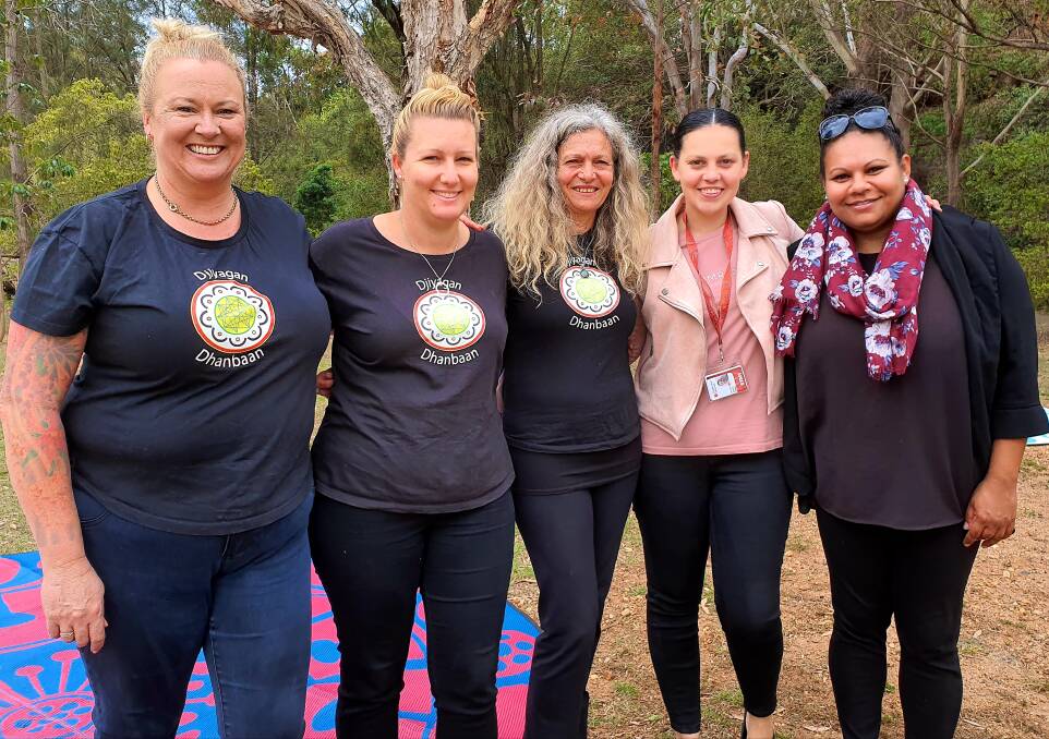 TOGETHER: Kylie Dowse, Lori-ann McKinnon, Rhonda Radley, Kristie Daley and Latoya Smith are passionate about empowering other women. PHOTO: Laura Telford.