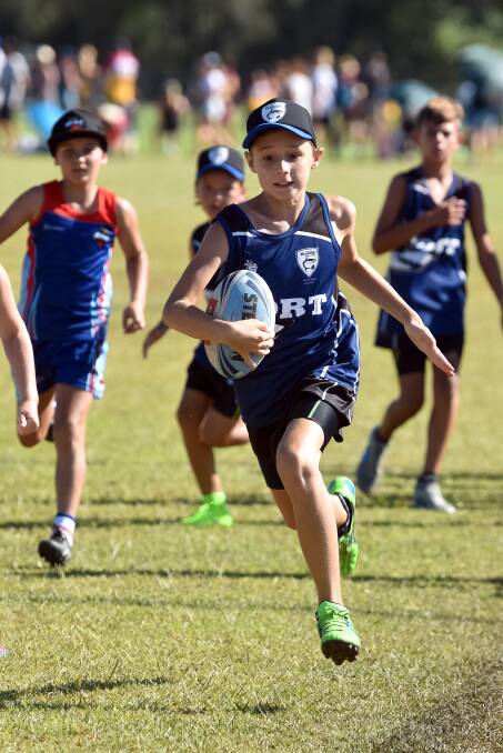 TOUCH FOOTY: Jye Wilcox from Port Macquarie competing in the 2017 competition. Photo: Ivan Sajko.