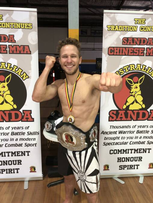 ON TOP: Sam Cobourn is heading to China to compete in the world championships in Sanda.
