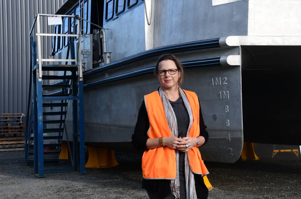 ENGINEER: Meg Teasdell works at Birdon in Port Macquarie. PHOTO: Laura Telford.