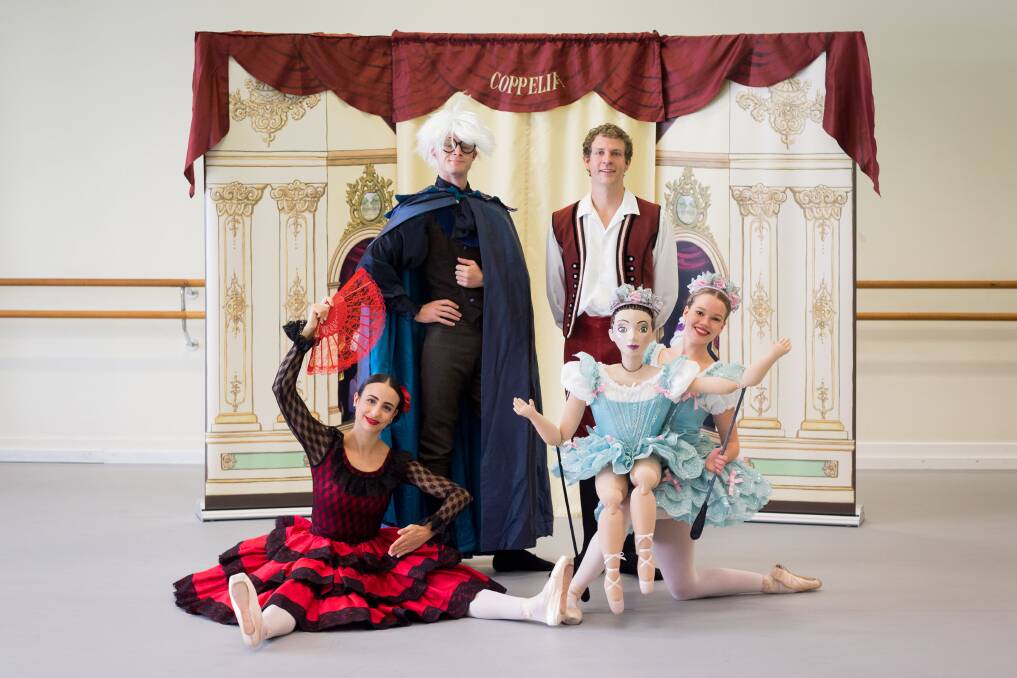 DRESSED TO IMPRESS: The Australian Ballet Education Team dressed to perform Coppelia. Photo: Kate Longley.