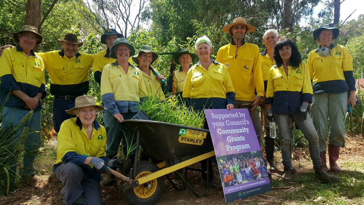 GREEN THUMBS: Port Macquarie Landcare are grateful for the money they recieve. PHOTO: Laura Telford.