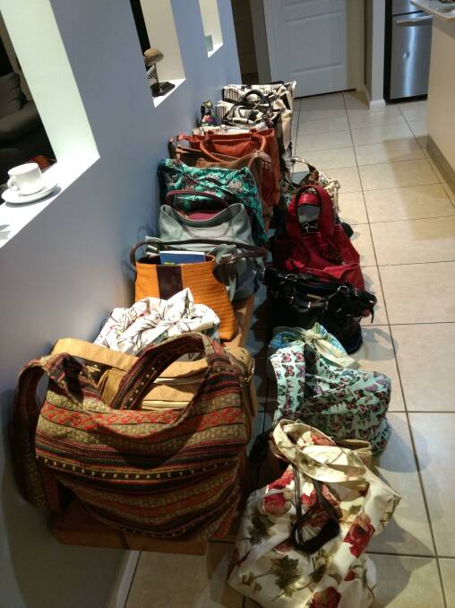 The bags donated by Dr Ollerton's bible study group.
