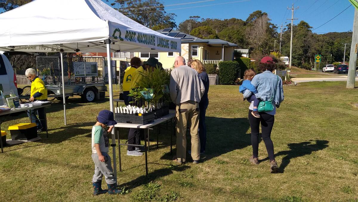 NATIVES: So many locals were keen to take part in Landcare's weed swap on National Tree Day.