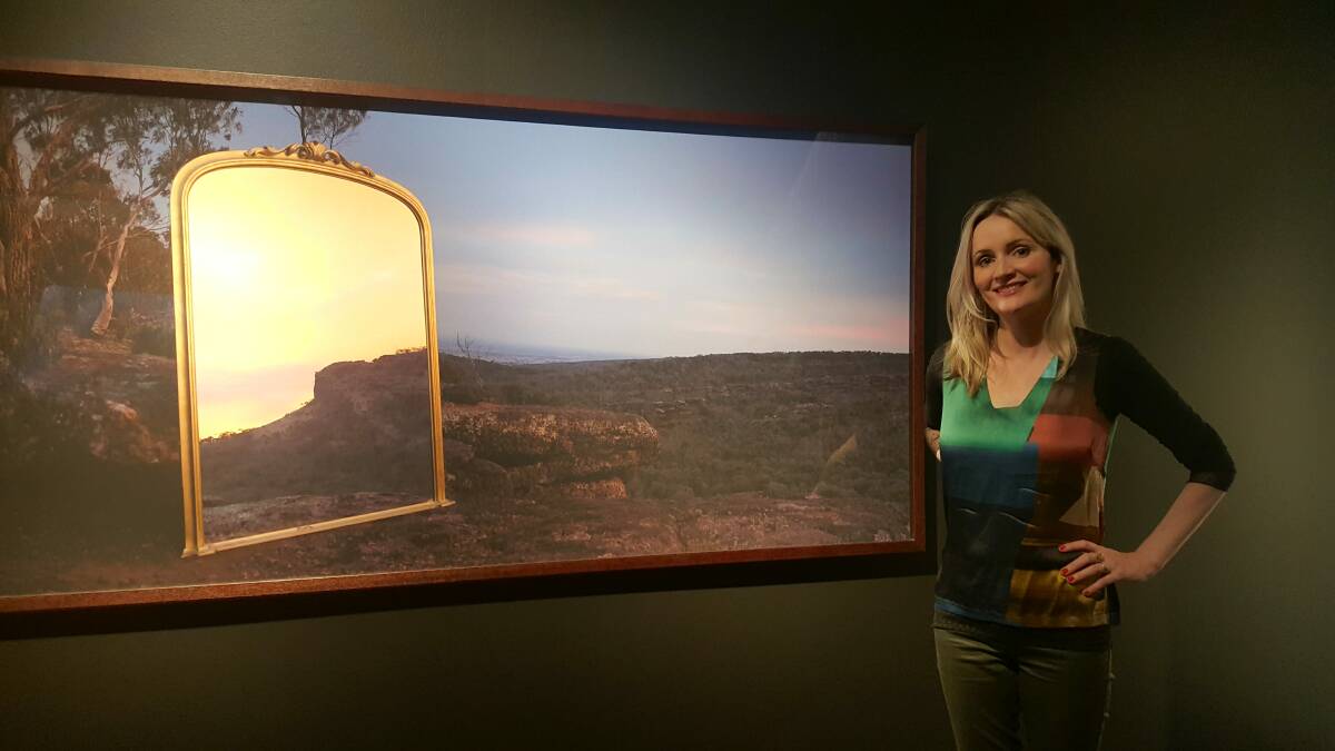 REFLECTION: Nicole Welch in the gallery at The Glasshouse. Photo: Laura Telford.