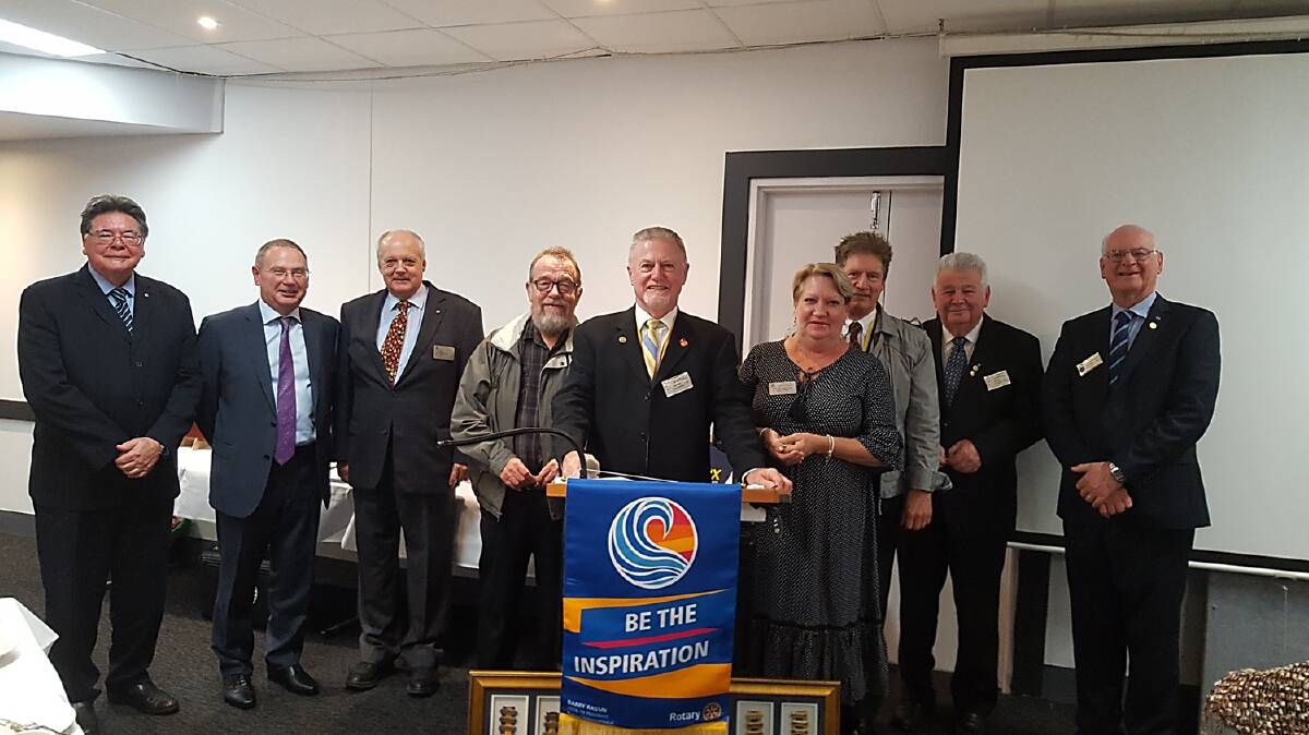 NEW ERA: The new board at Rotary Club of Port Macquarie for the 2018-19 year.