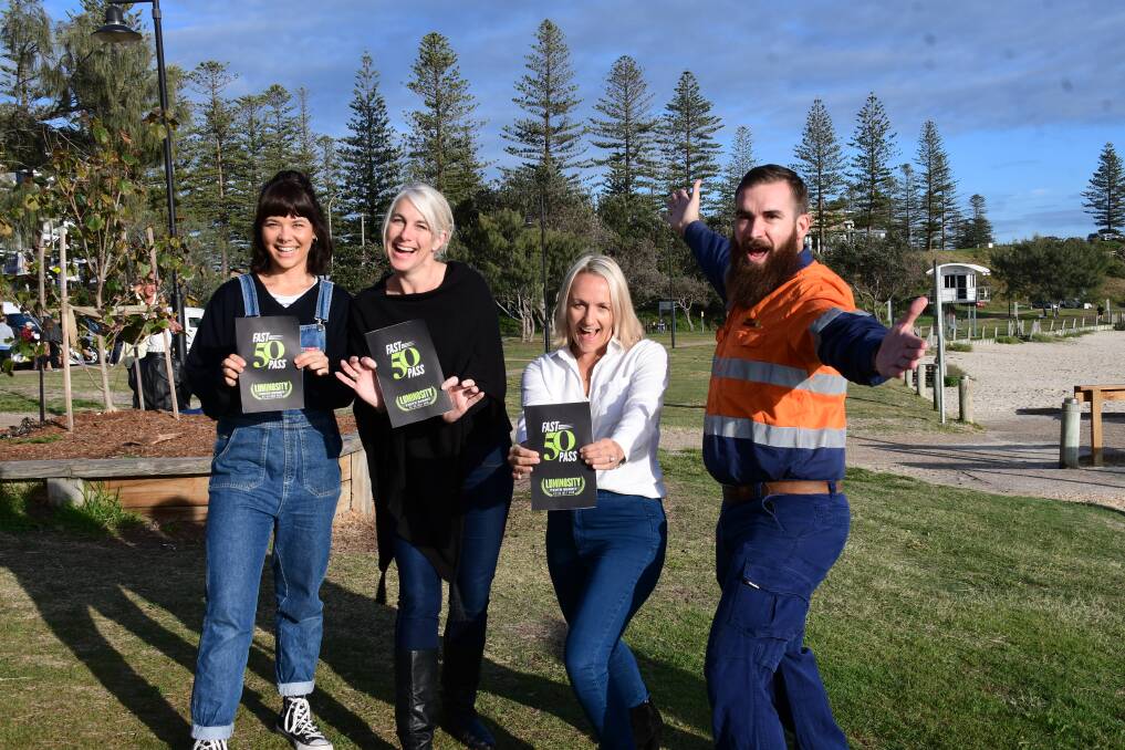 FAST 50: Kayla Stelzer from Salty Crew, Candace Foy from Anchors B&B, Leasa Harris from Salty Crew and Talon Buxton from Clancy Corporation Electrical Contractors all are keen to attend the Summit. PHOTO: Laura Telford.