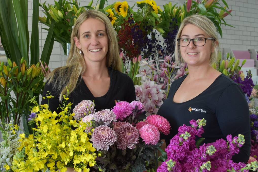  CHAMPIONS: Ashley Sargeson and Kayla Fuller at Touchwood Flowers in Port Macquarie. PHOTO: Laura Telford.