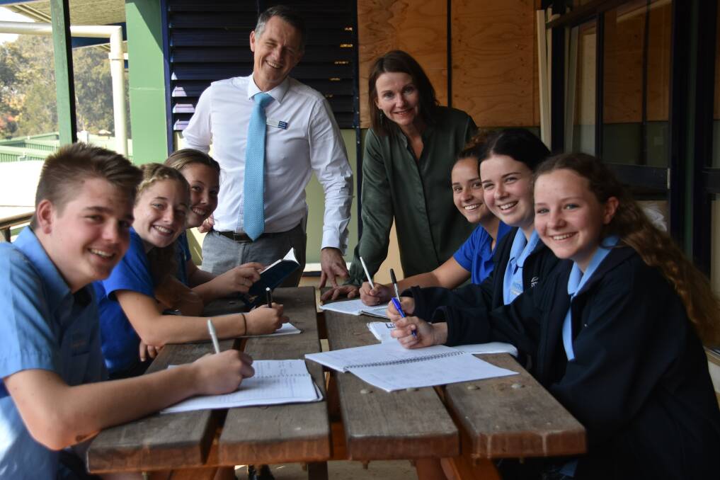 IMPROVE: Year nine students at Hastings Secondary College have improved in their literacy rates since year seven. PHOTO: Laura Telford.