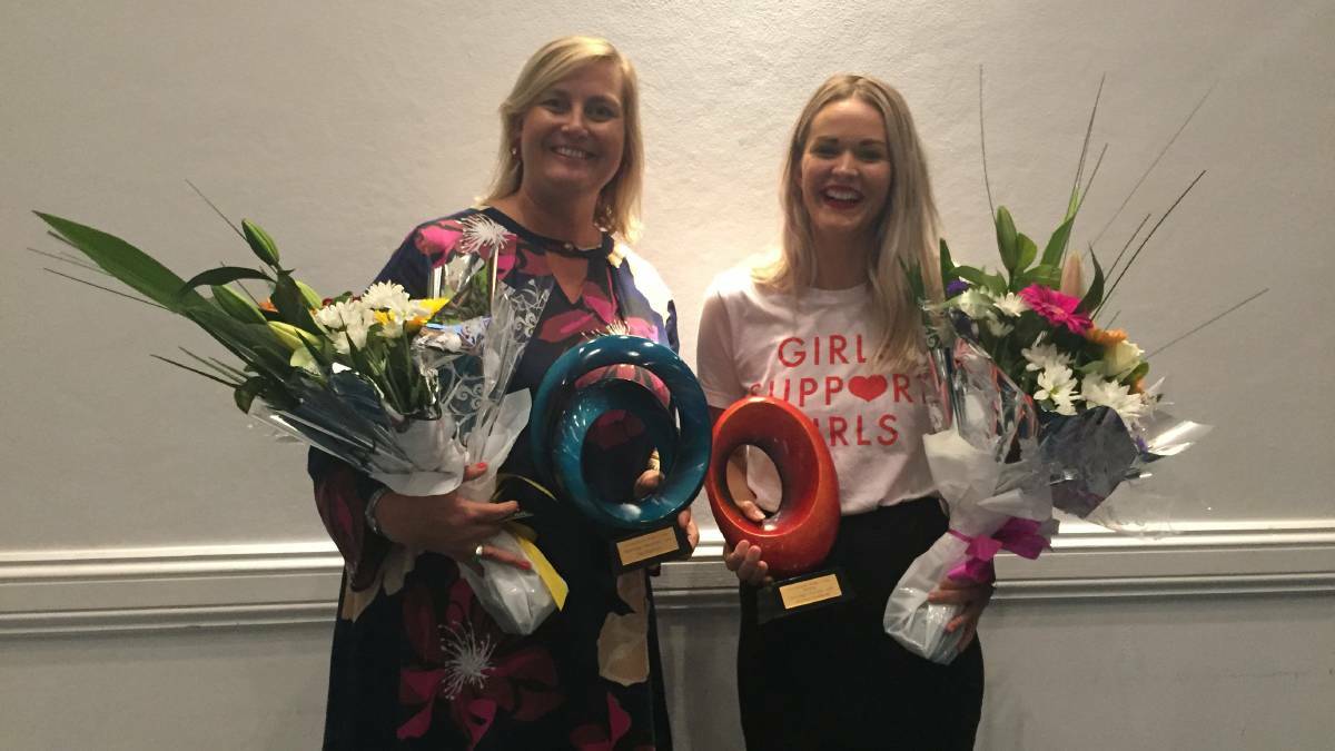 WINNERS: 2018 Hastings Heroine of the Year Sue Jogever and 2018 Young Heroine of the Year Jessica Denham.