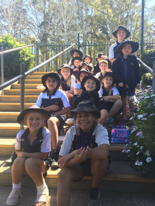VERY HAPPY: Students at Port Macquarie Adventist School are very happy with project based learning.