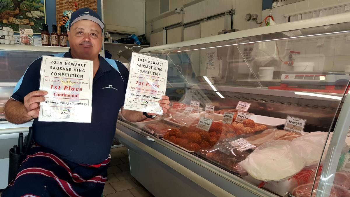 WINNER: Greg Bisaro won first place in two categories at the Mid North Coast, Australia Meat Industry Council competition in Coffs Harbour back in June. Photo: Laura Telford.
