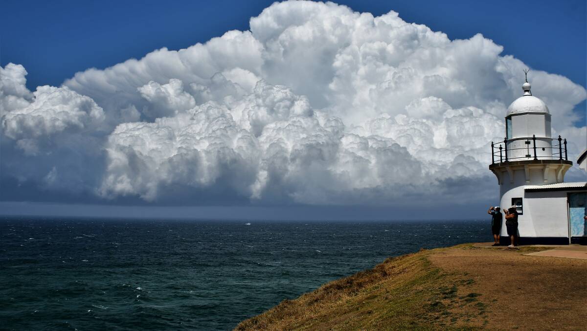 SPECTACLE: The clouds are rolling into Port Macquarie with storm conditions expected this evening. Photo: Matt Attard.