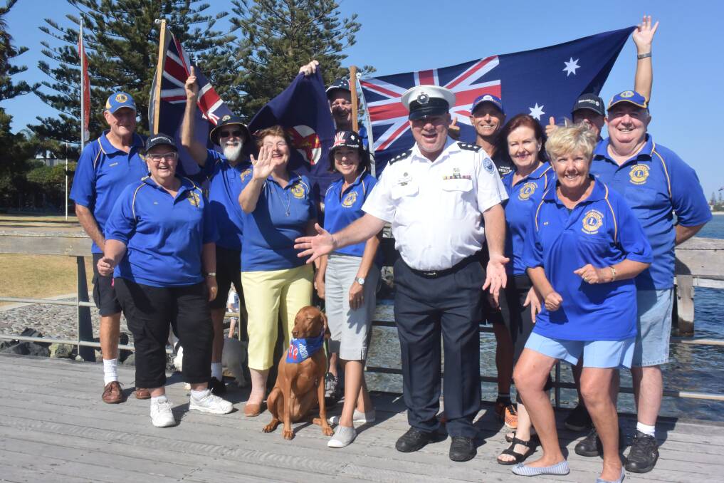 FUN DAY: Members from Tacking Point Lions Club and Marine Rescue Port Macquarie are excited about Australia Day. PHOTO: Laura Telford.