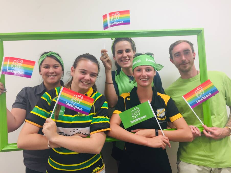 VOICE: Ashlee Kirkman, Isobella Bennett, Tamara Ladmore, Emma Cleasdale and Joey Hammerton were members of the 2018 Youth Reference Group at headspace Port Macquarie. Photo: Laura Telford.