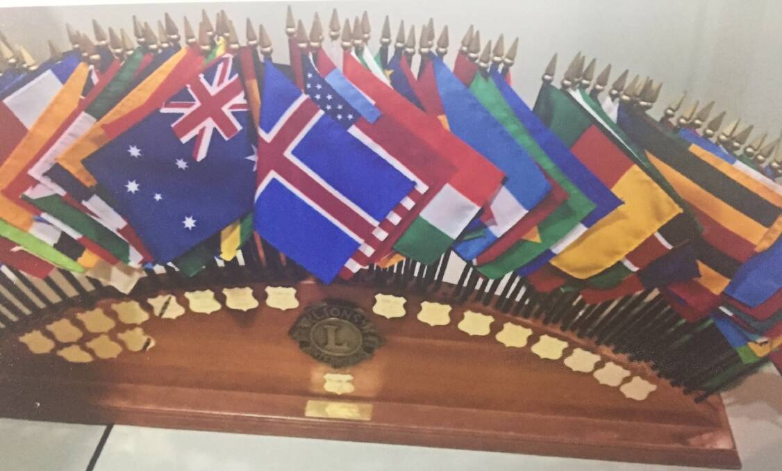 STRANGE: The stolen flag set from Tacking Point Lions Club. 