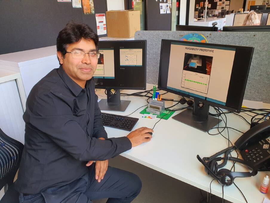 SAVING LIVES: Charles Sturt University professor Dr Anwaar Ulhag is exploring what other measures can be used to detect vegetation contact with powerlines. PHOTO: Laura Telford.