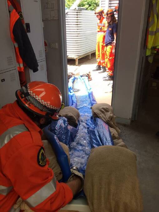 IN PROGRESS: The group passed with flying colours on the weekend. Photo: NSW SES Port Macquarie Unit Facebook page.