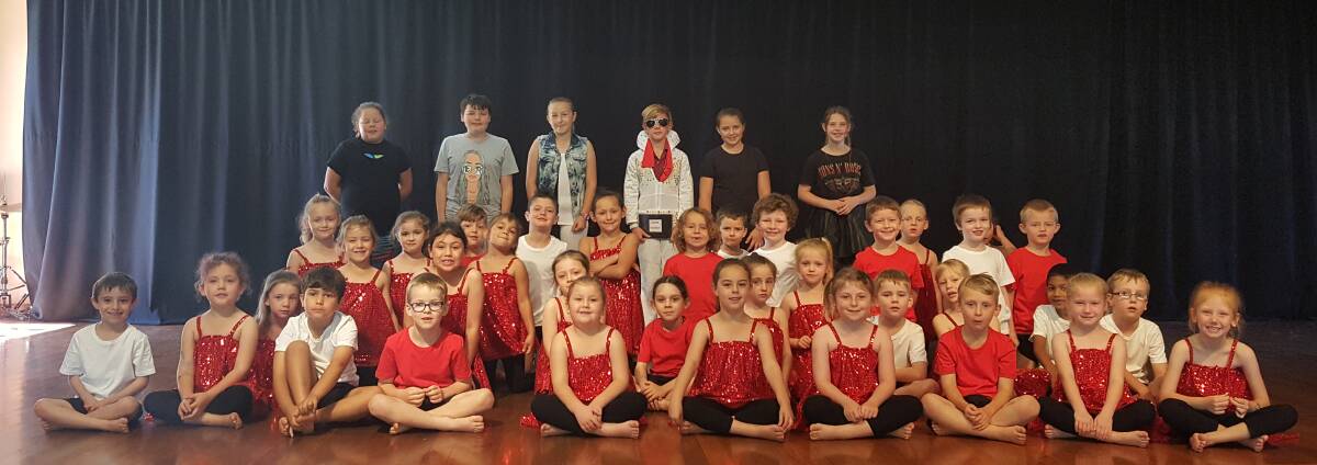 ELVIS IS BACK: Kinder students will dance to Rock around the clock, with the help of Elvis himself. Photo: Laura Telford