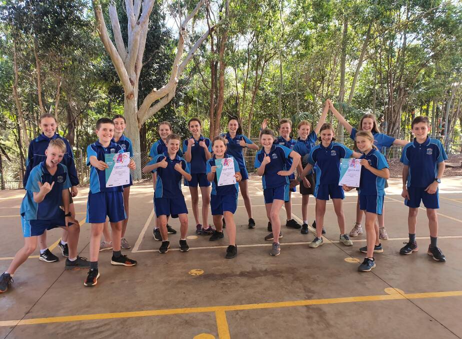 FUN: Some of the students heading to Sydney for the state finals. PHOTO: Laura Telford.