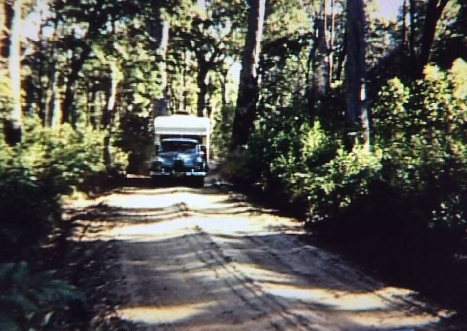 Old Ghost Road: This photograph was taken in 1956 and courtesy of Peter Welsh. Picture: Back to Bonny Hills Facebook group. 