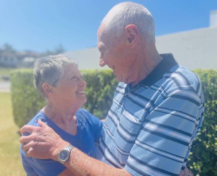 Lake Cathie residents Libby and Allan Phillips did CPR training just two weeks before Libby's life was saved. Picture by Liz Langdale 