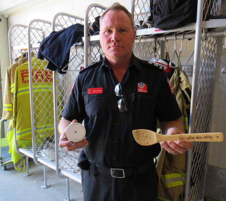 Call to action: Fire and Rescue NSW Port Macquarie acting station officer Derek Stratton is urging residents to make sure they have a working smoke alarm and a home fire escape plan.