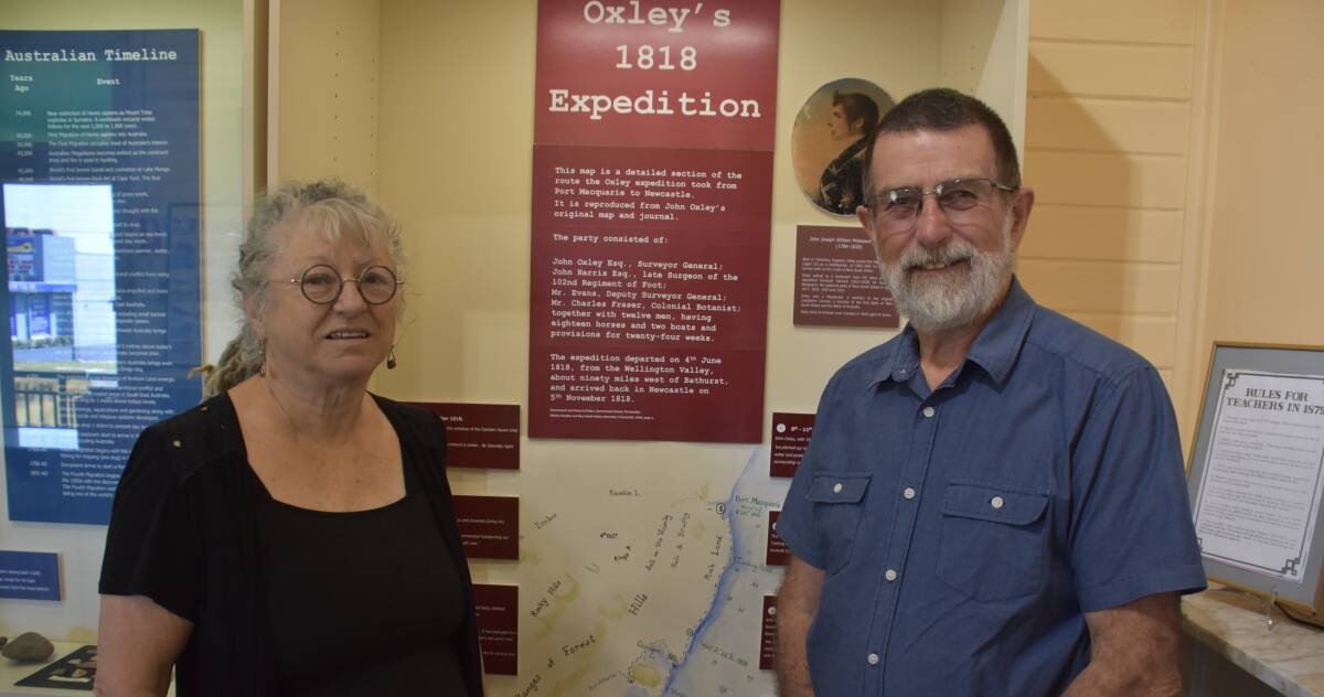 Oxley's expedition: Diane Westerhuis and Phillip Bowman. 