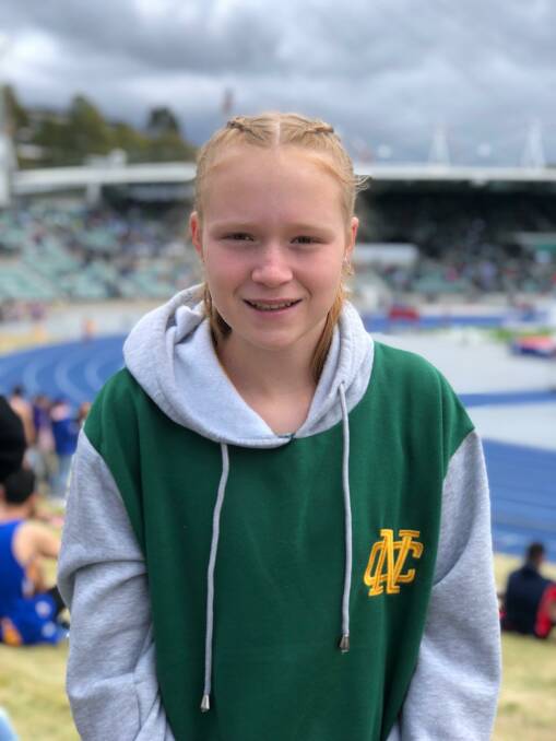 All smiles: Kew resident Madelaine Goodridge broke a number of records at the State Athletics Championships.