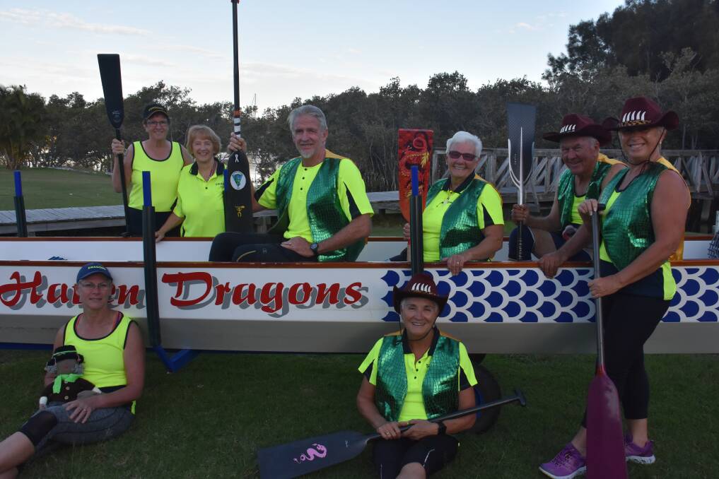 Members of the Camden Haven Dragon Boat Club who will compete in Hong Kong. 