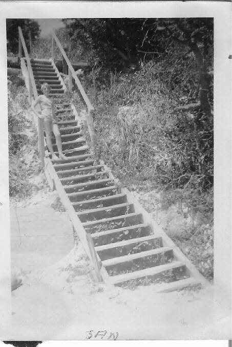 Steps leading to the lake. Photo: Helen Tarrant.