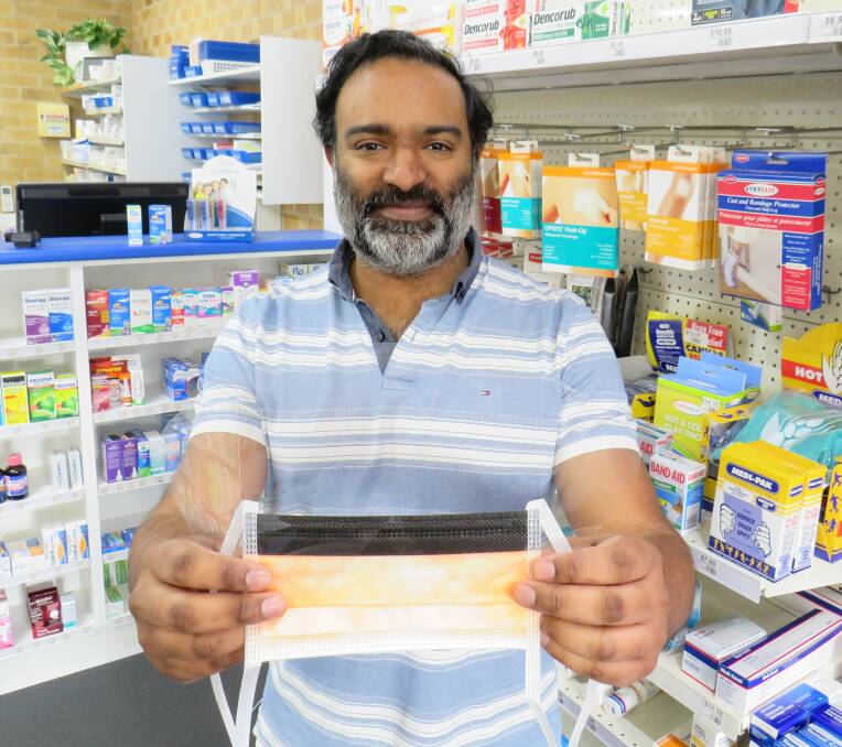 Mask spree: Jayd Joseph is the pharmacist at Shelly Beach Pharmacy where 200 masks sold in two days.