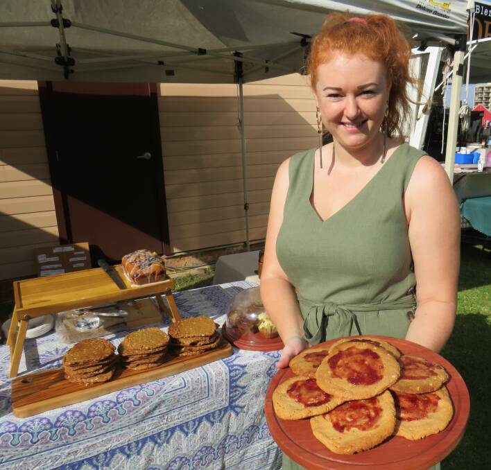 Yummy baked goods: Jamila Chapman is the owner of Baked Ginger and was at the Artist Market on March 22. 