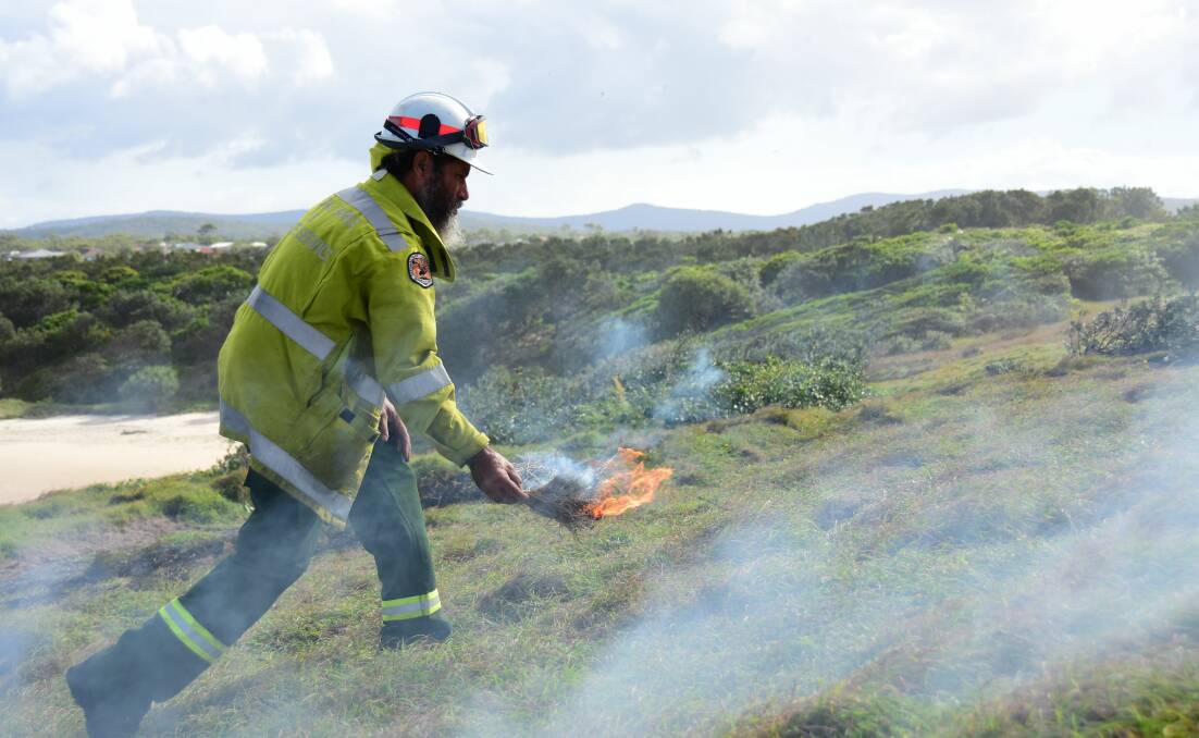 Cultural burning on the North Coast. Photo: NSW Government. 