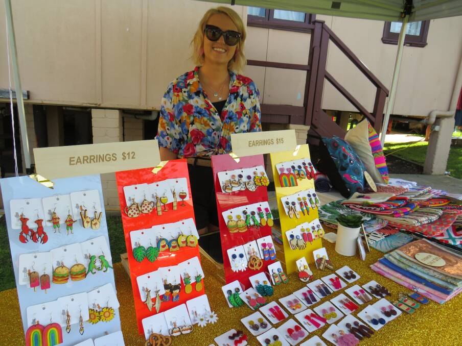 Holly Mullington at the Artist Market on March 22. 