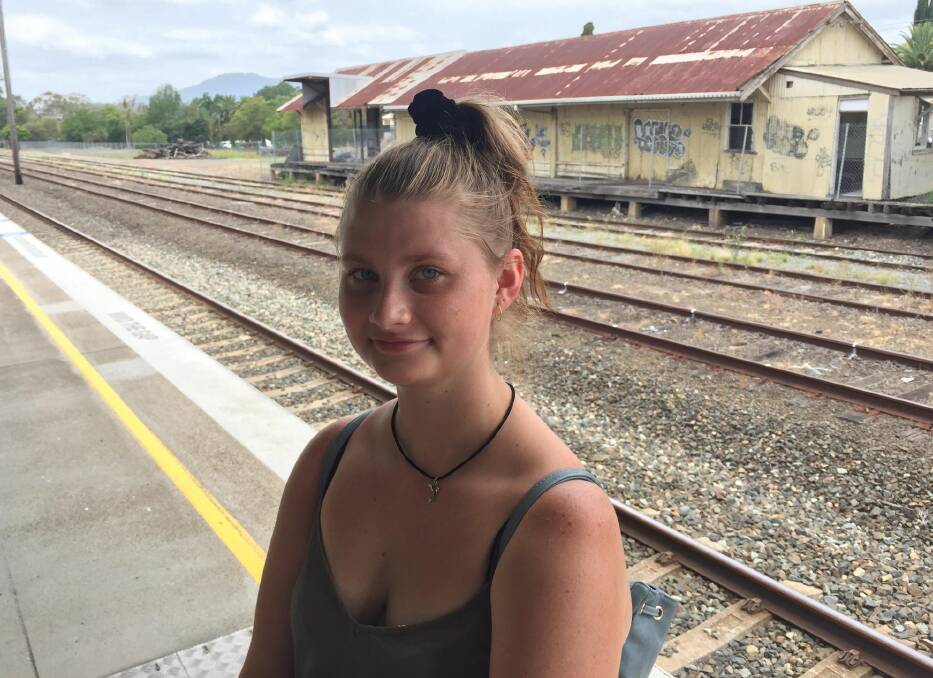 On Thursday, January 2 Natasha Barlin was catching the afternoon train from Wauchope to Taree, where her parents live. She caught a taxi to the station. 