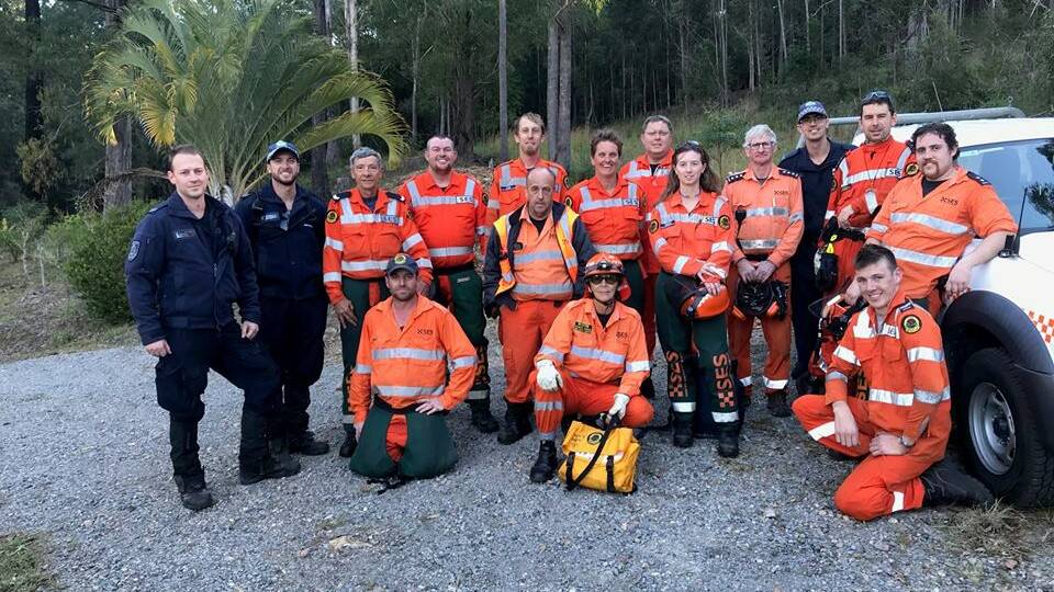 Many of the volunteers who assisted with the initial search back in September 2014 have been involved over the last three weeks. Photo: NSW SES Mid North Coast region 